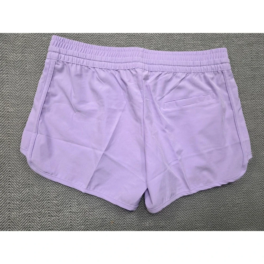 Raya Sun Womens Purple Dolphin Hem Athletic Running Shorts Size S Small Lavender - Picture 10 of 11